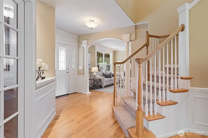 Elegant foyer.