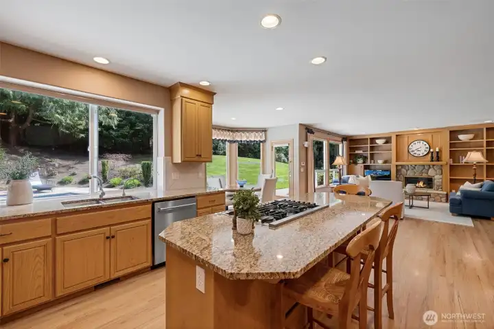 8 foot center island.