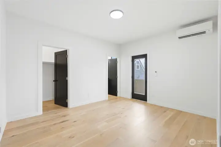 Entry level Bedroom Suite with walk-in closet and full bath