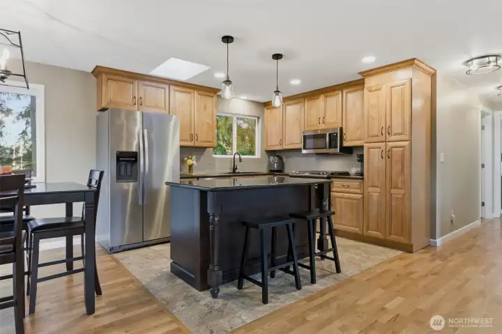 Another view of the beautifully remodeled main level kitchen.