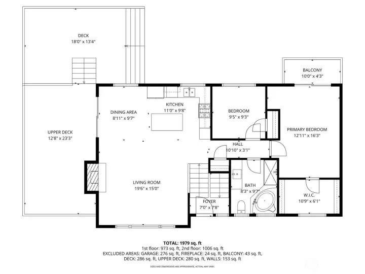 Main level floor plan.
