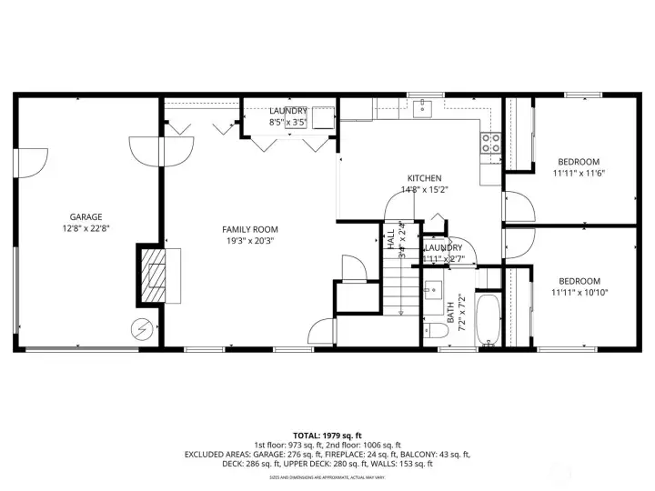 Ground level floor plan.