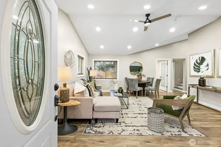 Major remodel since 2023 to make this a like-new move-in ready home for the next owner.  Sleek finishes, vaulted ceilings, high-tech cabling and so much more make this a very special property.