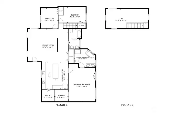 Matterport floor plan - may differ from the appraiser's measurements.  Buyer to verify to their satisfaction.