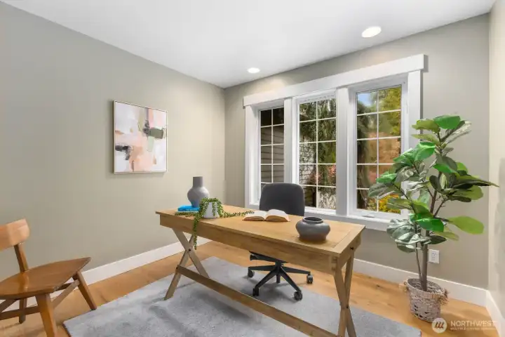 Dedicated office space ideal for work from home living.