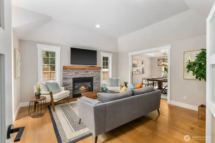 Elegant living room designed for refined comfort.