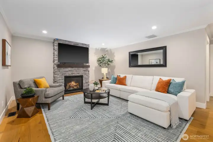 Large family room for everyday living.