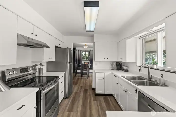 Kitchen from eating space