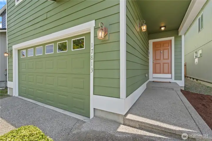 Welcome Home! Covered Entry.