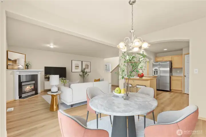 DINING & LIVING ROOMS (Virtually Staged)