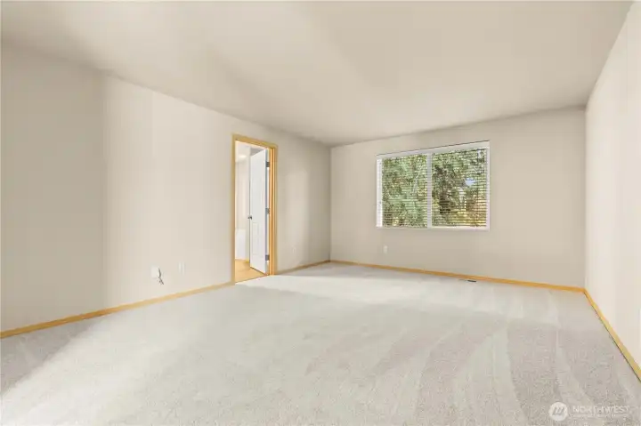 PRIMARY Bedroom w/view of the Trees!
