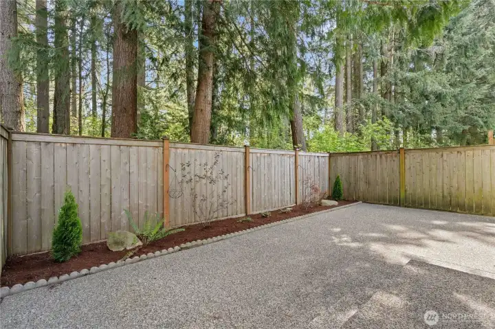 Your View, should you accept it. Enjoy the Trees and minimal landscaping while listening to the birds. Such a peaceful space!