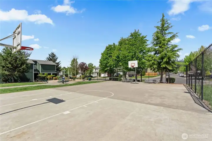 Community Park: Full Size Basketball Court.