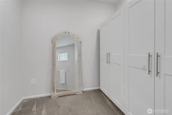 custom wardrobe in primary suite