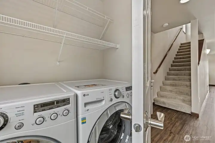 2nd floor half bath with laundry room, washer and dryer included. 2nd floor half bath with laundry room, washer and dryer included.