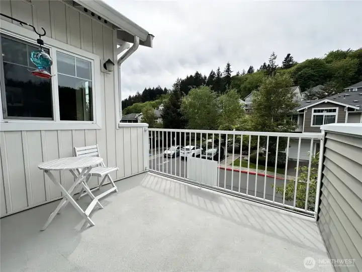 The view is nice too and you'll probably hear mostly the birds chirping.