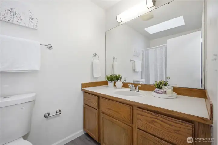 Hall Bath with Skylight Hall Bath with Skylight