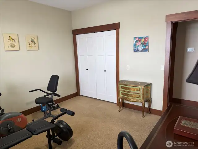 Bedroom Two used as exercise room