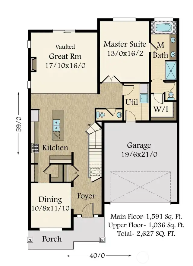 801 W Clear Lake Drive Floor Plan