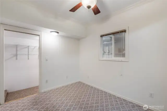 This room is a hidden gem. Use for an office or craft room...the possibilities are endless.