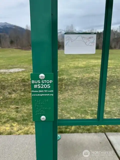 bus stop nearby