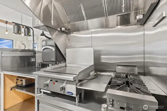 The main chef's station is ready to go!