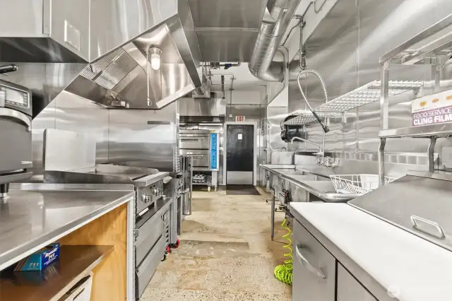 The main chef's area also includes a cooler and sandwich station.