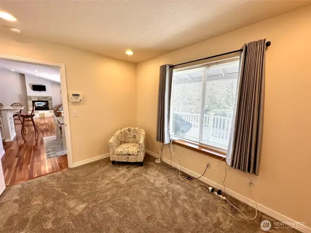 Office/den off of dining room with canal views