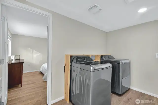 Utility room in converted living space