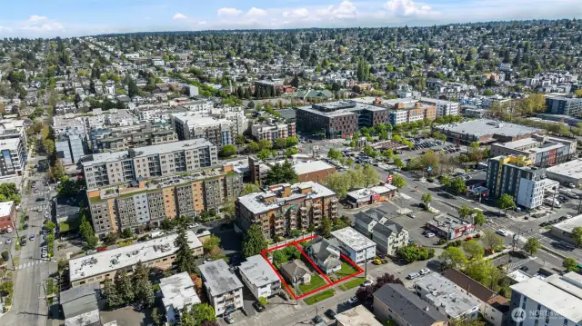 Red outline also depicting of adjacent lot that is also for sale