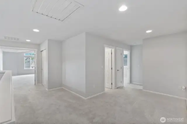 Open landing at the top of the stairs