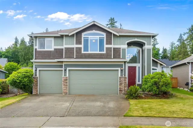 3-car garage!