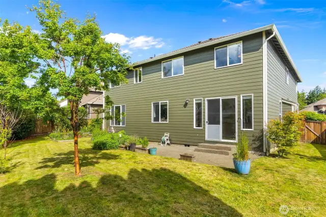 Fully fenced yard