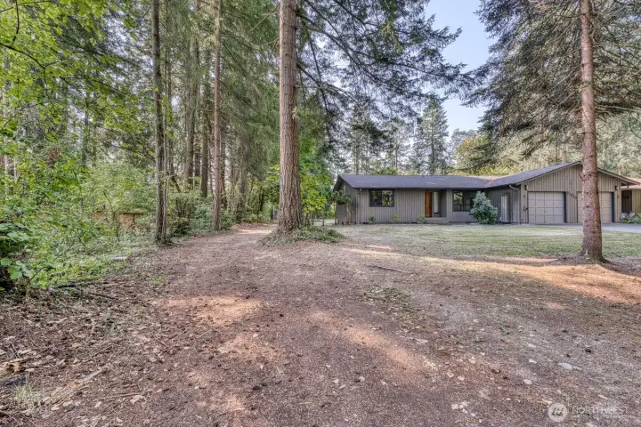 Potential for a driveway to the backyard