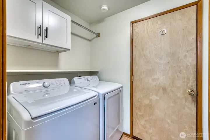 Unit A Laundry Room off Kitchen