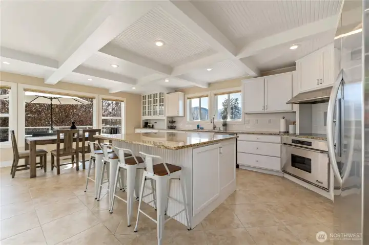 Beautiful coffered ceiling