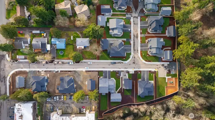 Drone photo taken prior to construction complete.