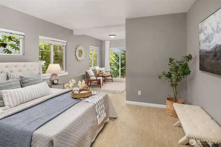 Primary Bedroom on Lower Level