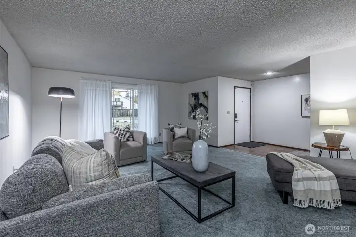 Big windows face south allowing plenty of light