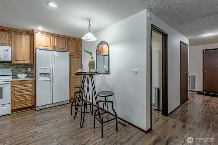 View of kitchen and hallway