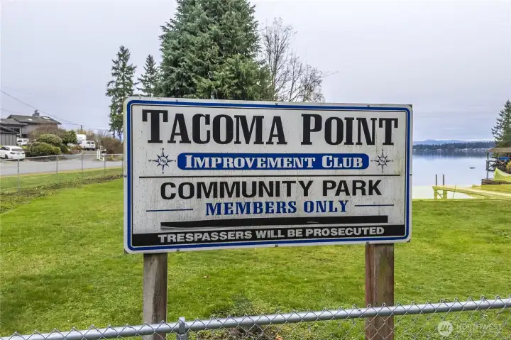 Exclusive to the neighborhood is a park that the new owner can join.