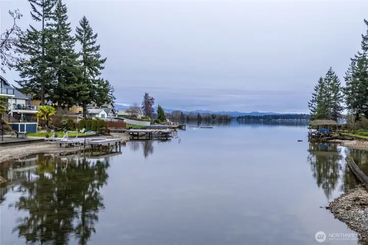 Shallow beach area of Tacoma Point Private Community Park