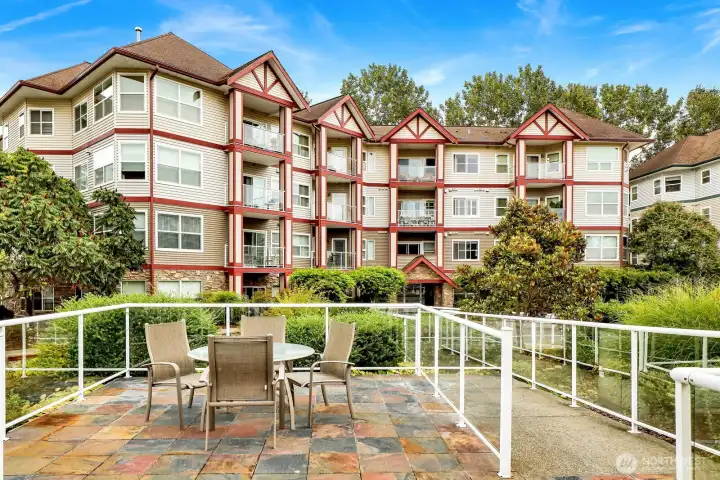 Patio by clubhouse.