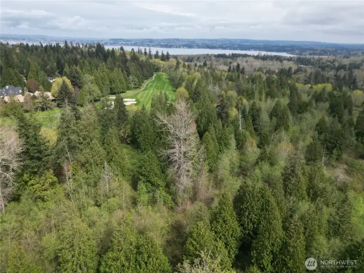 Picture from above the property overlooking Semiahmoo Golf Course