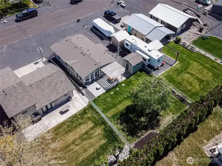 You can see the big back yard here.