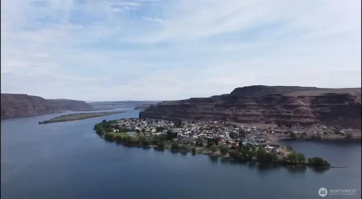 Beautiful Sunland as seen from the cliffs across the river