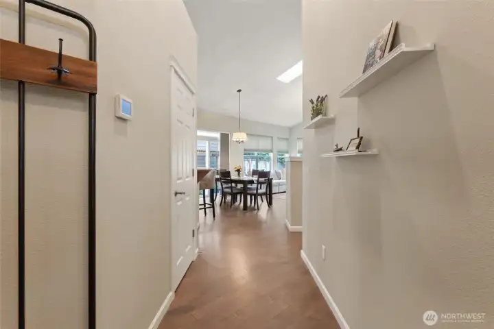 Wide hallways and high ceilings!