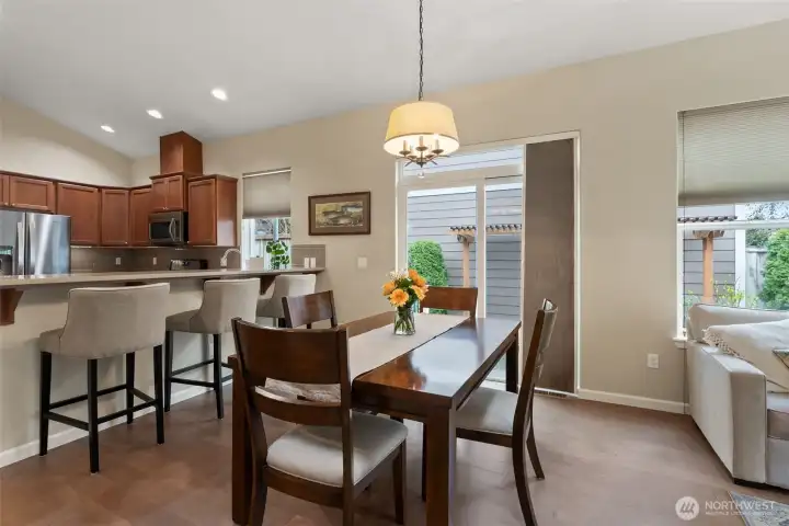 Lots of room for gatherings.