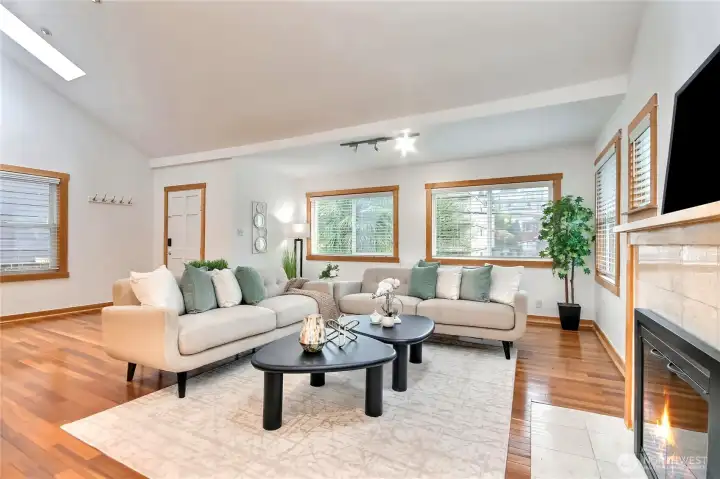 Vaulted Ceilings make the home feel large, open, and airy!