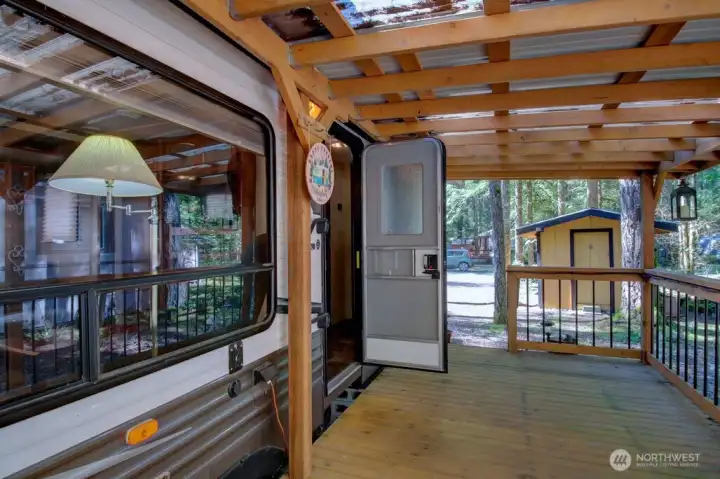 Entrance to your new getaway